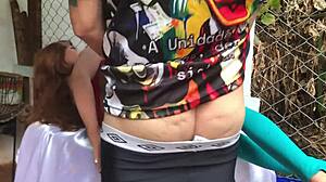 Sex Doll Gets Anal Fucked With Toys In Public Outdoor