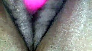 Miss chocolate squirts with dildo.