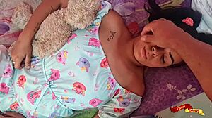 Skinny Thai teen in cosplay got her tight ass disrespected by stepdad. It was a wild ride.