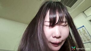 Chubby brunette shori arakawahad hardcore sex in medical office, riding and doggystyle with shaved pussy.