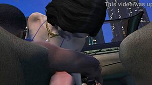 Franklin in GTA 5 hires a hooker for car service