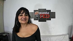 Leticia Cortes debuts in intense photoshoot blowjob session