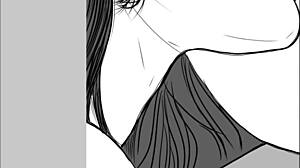 I sketch a passionate ffm threesome with swingers and anal play