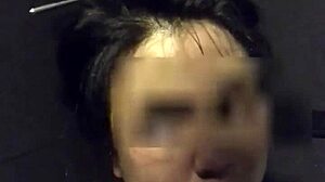 I relax in the gym shower with my asian wife