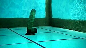 Latina Beauty Enjoys Her Favorite Toy In Private.