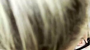 Mature Rita in POV scene with black actor and cumshot