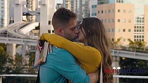 Bodybuilder fucks curvy teen 18+ in office