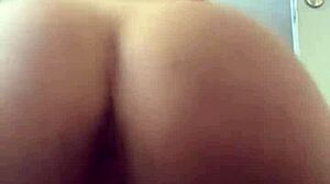 i'm in lingerie, masturbating with a dildo and fingering my ass