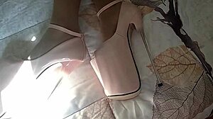 Perfect Blowjob in the Mirror with Cum in Mouth from MILF with Perfect Body