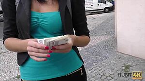 a young couple needs money but the slut isn't against fucking