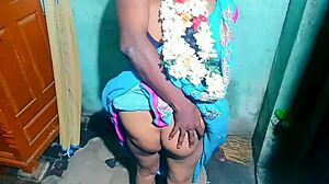 wow, indian aunty gets fucked by house owner with monster cock while cleaning