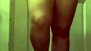 amateur bbw in stockings teases with curvy body