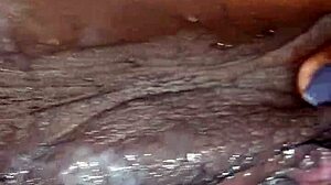 Intense oral session eating wet ebony pussy leading to orgasm