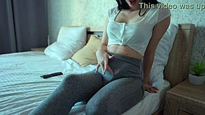 Futa Step Mother Caught with Big Cock! Cum Countdown on Yoga Pants Now!