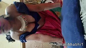 Hot horny wife romantic sex in saree blouse