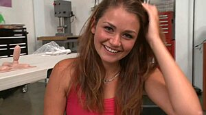 pornstar allie haze gets a creampie after trying the sybian out for the first time 😏