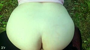 fucking the bitch with big cock outside in the open