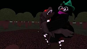 Whorblox Ralsei engages in furry fucking activities