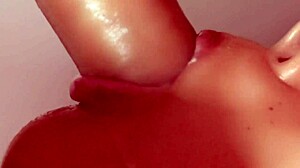 cute step sister gives blowjob for facial close up. i cant beleive how hot she looks