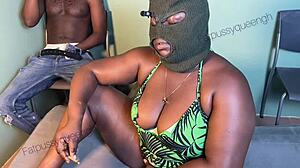 nigerian big booty smokes and fucks till squirt