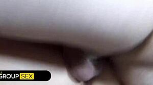 Jennifer White Shows Off Big Natural Tits In Orgy!