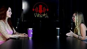 Neighbors complained about noise while she chatted and climaxed with boss