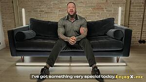 i can’t get enough of this inked brunette’s raw muff getting pounded hard