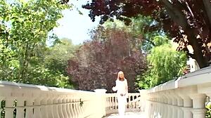 Monique Carvalho rubs clit during intense ass-splitting anal.