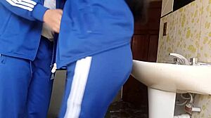 Ever caught a latina colegiala getting quick action in the school bathroom?