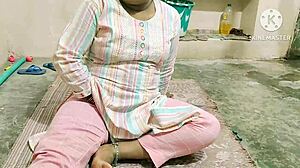 Desi indian wife interacts with neighbor boys