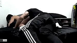 fucking that hot latina babe's ass?