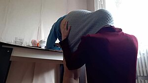 i lick my milf boss's ass bent over in office for promotion