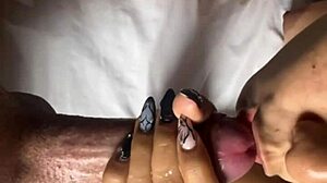 Feeling intense as stepsister jerks me off, then I pound her pussy hard