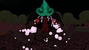 Whorblox Ralsei engages in furry fucking activities