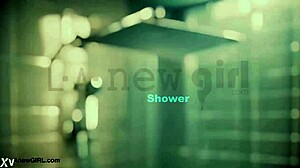 Tall Skinny Model Enjoys a Sensual Bath After Steamy Photoshoot Session