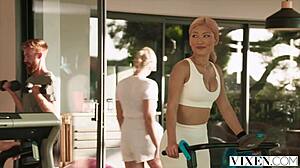 vixen friendly rivals jadilica and dolly orchid compete in an outdoor challenge