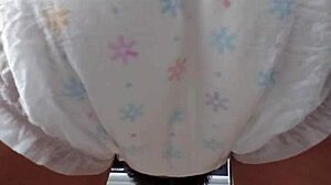 Japanese Girl in Diaper Creates Messy Scene in Public