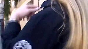 white boy deepthroats shemale's big cock