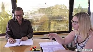 Cute Teen Student Seduces Teacher Into Secret Fucking With Cumshot