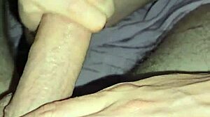 Wife jerks, blows, and fucks in doggystyle until cum covers her asshole