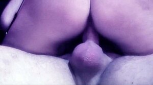 Big-titted czech brunette fills ass with hard cock and laps up facial load