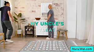 Sexy Hot Blondie Masseuse Rubs Big Tits on Client During Slippery Nuru Sex - Ryan Keely, Leo Vice