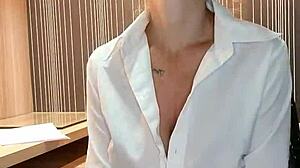 alineflavio dominates with blonde milf cum and orgasm