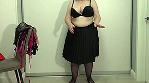 Mature Teacher's Big Boobs Pop Out Of Bras During Fetish Solo Session