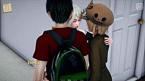 My bully is my lover with big tits and ass in this episode.