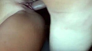 latina wife stuns husband in white lingerie for intense action