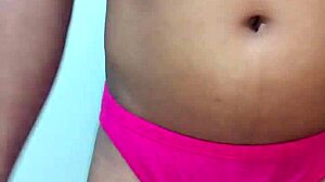 Who is wearing erotic panties and masturbating?