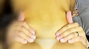 Latina teen rides cowgirl with gaping hairy beaver