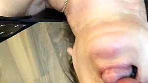 I cum in her mouth while fuck buddy takes her arse - fb1 😏