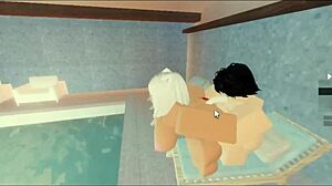 poolside fling with a lucky subscriber today